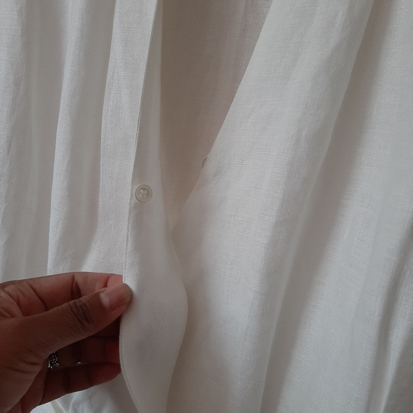 Aritzia Babaton 100% Linen Crop Top - Picture 5 of 8